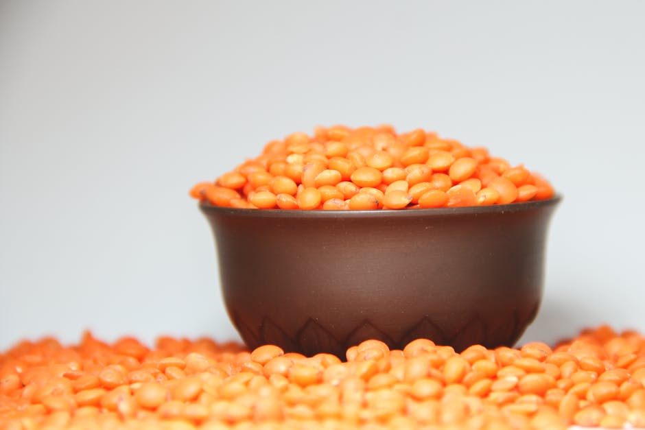 Lentils and legumes — high natural folate sources from USDA FoodData Central